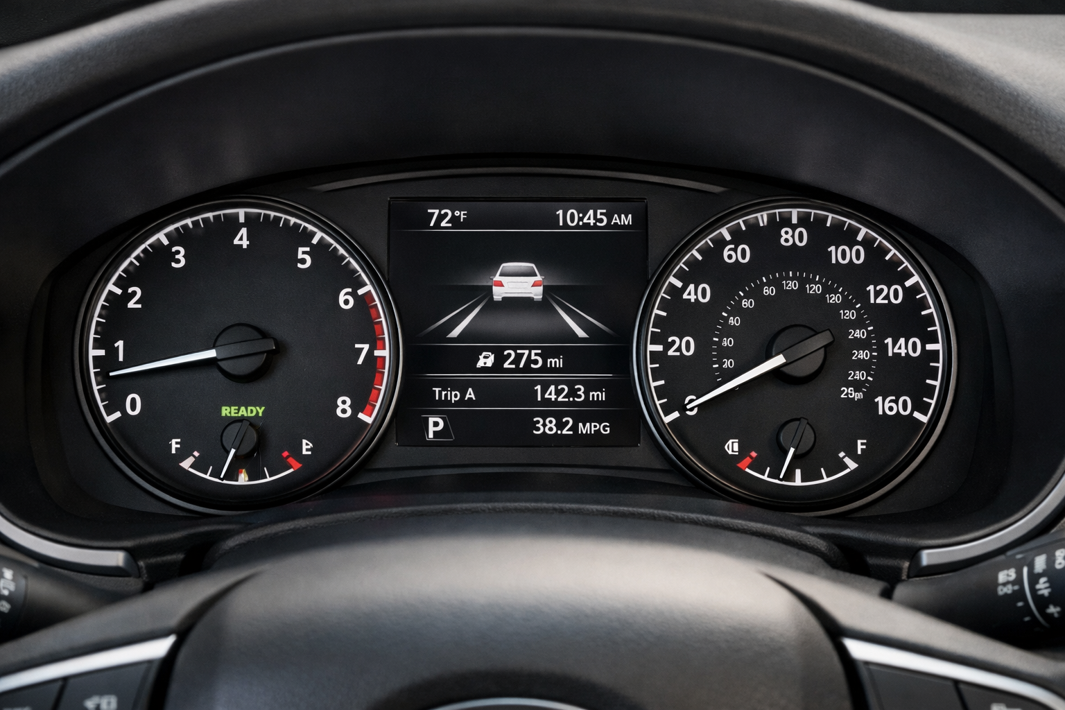 Arac gosterge paneli genel gorunum